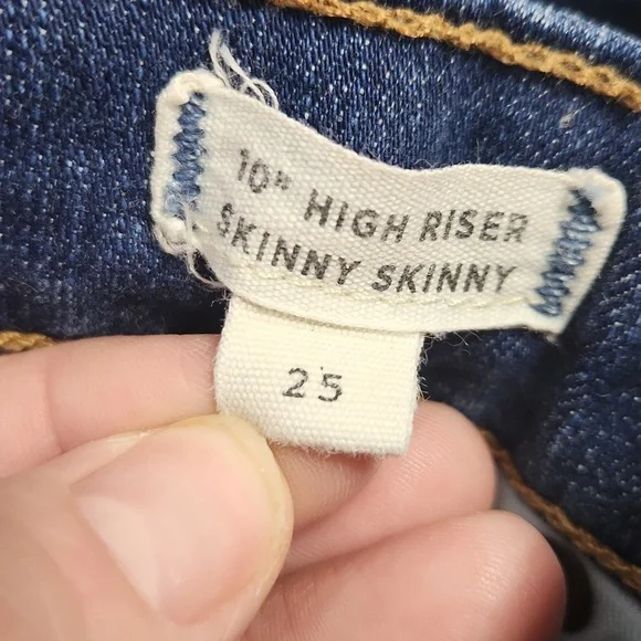 Madewell 10" High Riser Skinny Jeans - 25 - Picture 9 of 10
